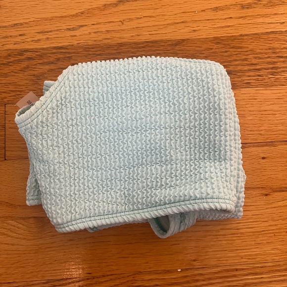 Light Blue One-Shoulder Bikini Set - Picture 4 of 4